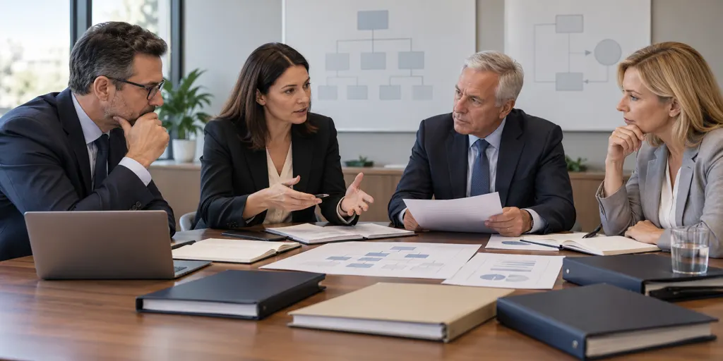 Familia empresaria definiendo reglas de gobierno para una holding